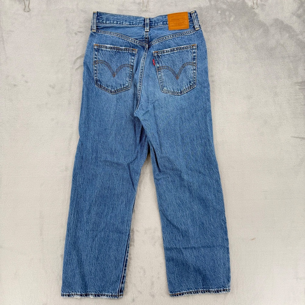 Levis Premium Ribcage Straight Ankle Jeans High Rise‎ Womens Size W 28 L 27 - Picture 6 of 16
